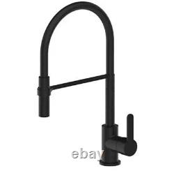 Deva Ellesmere Flexi Pull-Out Kitchen Sink Mixer Tap Matte Black