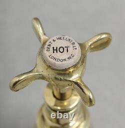 EXTRA LONG REACH nose vintage brass basin taps belfast sink faucet