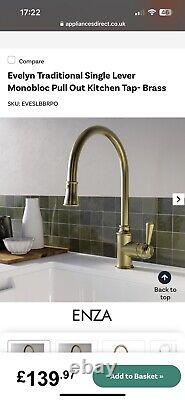 Evelyn Traditional Single Lever Monobloc Pull Out Kitchen Tap