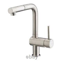 Francis Pegler Adorn Brushed Nickel Pullout Spout Mono Kitchen Sink Mixer Tap