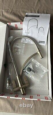 Franke 115.0277.035 Silk Steel Twin Lever Pull Out Kitchen Mixer Tap Wave