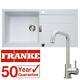 Franke 1.0 Bowl White Reversible Composite Kitchen Sink & KT6BND U-Spout Tap