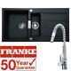 Franke 1.5 Bowl Black Reversible Composite Kitchen Sink & Chrome Pull Out Tap