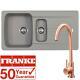 Franke Aveta 1.5 Bowl Stone Tectonite Kitchen Sink & Modern Copper Mixer Tap