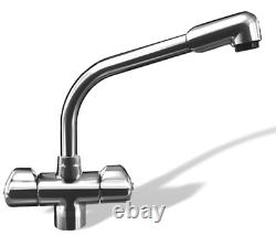 Franke Danube Dual Lever Kitchen Mixer Tap Chrome (115.0049.975)