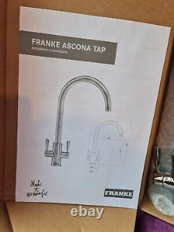 Franke Eiger Kitchen Mixer Tap Ascona Chrome Finish Made in Italy