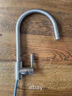 Franke Fuji Pull-Out Hose Kitchen Sink Mixer Tap in Decor Steel