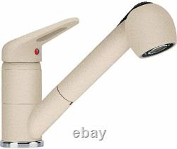 Franke Kitchen Sink tap with Pull-Out spout Made of Granite Prince II-Beige 1