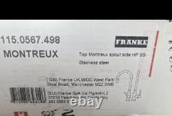 Franke Montreux Kitchen Tap Stainless Steel Mono Mixer 1 Hole Sink Taps Genuine