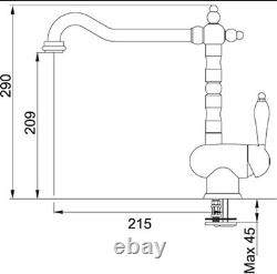 Franke Old England Traditional Bronze Kitchen Sink Mixer Tap