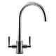 Franke Olympus Dual-lever Mono Mixer Kitchen Tap Silk Steel