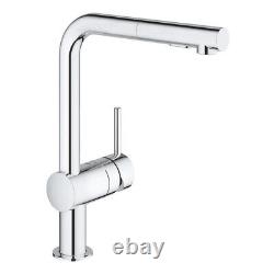 GROHE 30274000 Minta Single-lever Sink Mixer Pull-out Tap, Dual Spray, Chrome