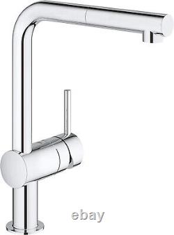 GROHE 32168000 Minta Single-lever Sink Mixer Pull-out Tap, Chrome NEW