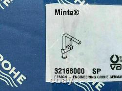 GROHE 32168000 Minta Single-lever Sink Mixer Pull-out Tap, Chrome NEW
