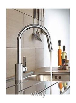 GROHE Get Kitchen Sink Pull-Out Mixer Tap 2 Spray Options, High Spout, 360