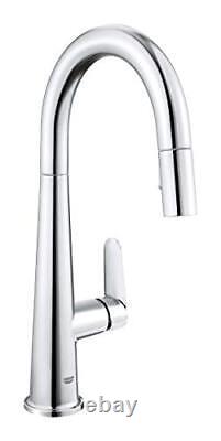 GROHE Veletto Kitchen Sink Tap Single-Lever Mixer High C-Spout with Pull-Out
