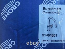 Grohe 31481001 Eurosmart Cosmopolitan Single-lever Sink Mixer Tap, Chrome New