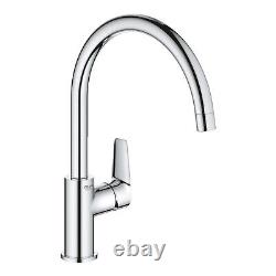 Grohe BauEdge Single Lever Monobloc Mixer Kitchen Tap- Chrome 31367001