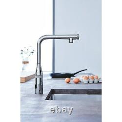 Grohe Chrome Single Lever Smart Control Pull Out Spray Kitchen Tap 31615000