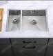 Handmade 1.5 Bowl Stainless Steel Undermount Kitchen Sink 670x440 SUS304