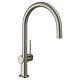 Hansgrohe Talis Kitchen Sink Mixer Tap Single Lever Swivel Spout Stainless Steel