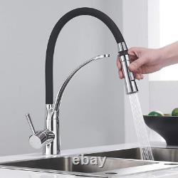 Heable Pull Down Kitchen Sink Mixer Tap with Dual Function Sprayer, Single Lever