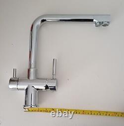 Hommix Berta Chrome 3-Way Tap (Triflow Filter Tap) Kitchen Tap Hose supplied