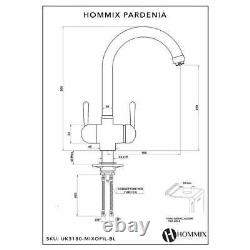 Hommix Pardenia Copper 3-Way Tap (Triflow Filter Tap)