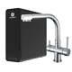Hydro-1K Under Sink Tankless RO System With Hommix Berta Chrome 3-Way Tap