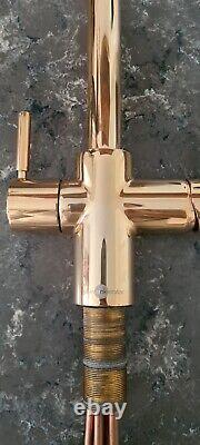 InSinkErator 3in1 J Shape Kitchen Sink Mixer Tap with Tank and Filter Rose Gold