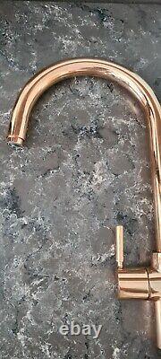 InSinkErator 3in1 J Shape Kitchen Sink Mixer Tap with Tank and Filter Rose Gold