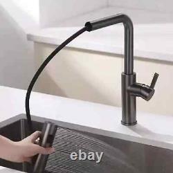 Innovative Rainfall Design Kitchen Sink Mixer Tap 360 Degree Black