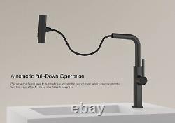 Innovative Rainfall Design Kitchen Sink Mixer Tap 360 Degree Black