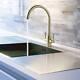 Just Taps Plus Newbury Kitchen Sink Mixer Tap With Swivel Spout Brushed Brass