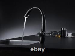 KWC Zoe kitchen pull-out tap with LED light Matte Black