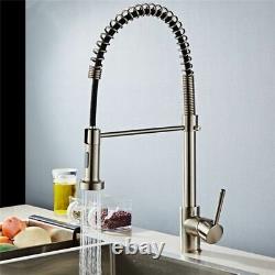 Kitchen Brass Faucet Polished Sink Tap Single Hand Modern Hot And Cold Accessory