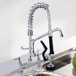 Kitchen Faucet Tap Commercial Pre-Rinse Faucet Spray with 7 Add-On Faucet