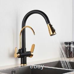 Kitchen Sink Faucets Hot Cold Mixer Water Mixer Deck Mounted Filter Pullout Tap