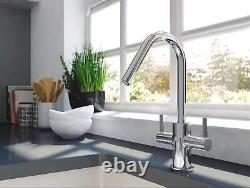 Kitchen Sink Mixer Tap with Swivel Spout Chrome Bristan