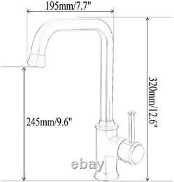 Kitchen Sink Tap Antique Brass Single Lever Kitchen Mixer Tap with Swivel Spout