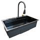 Kitchen Sink With Tap Multi-Purpose Nano Wash Basin Single Creative Sinks Black