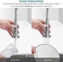Kitchen Tap, Kitchen Sink Mixer Tap 360° Swivel Pull Out Spray Head, Kitchen UK