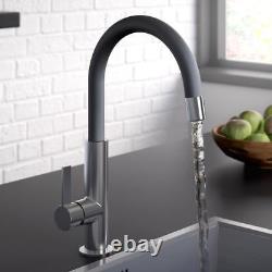 Kitchen sink mixer mono basin tap melba white black design branded product