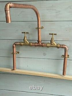 Kitchen sink mixer tap copper