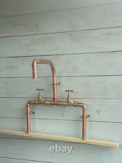 Kitchen sink mixer tap copper