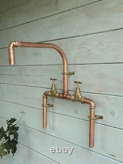 Kitchen sink mixer tap copper