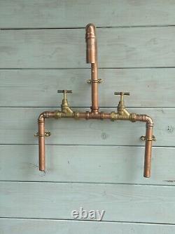 Kitchen sink mixer tap copper