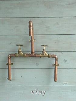 Kitchen sink mixer tap copper