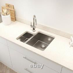 Kohler True Kitchen Sink 1.5 Bowl Undermount RH Stainless Steel Waste 577x465mm
