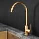LSC Lambeth Brushed Gold Single Lever Swivel Spout Kitchen Sink Mixer Tap